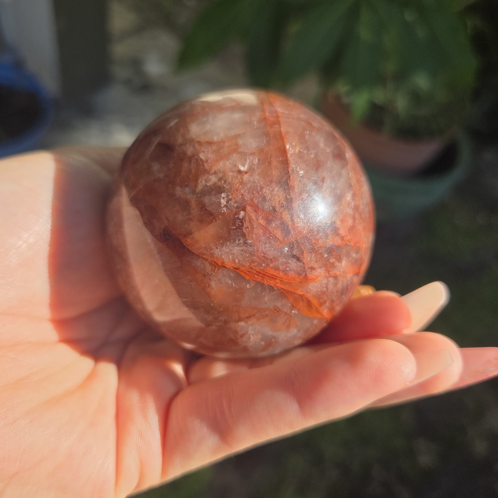 Fire Quartz Sphere